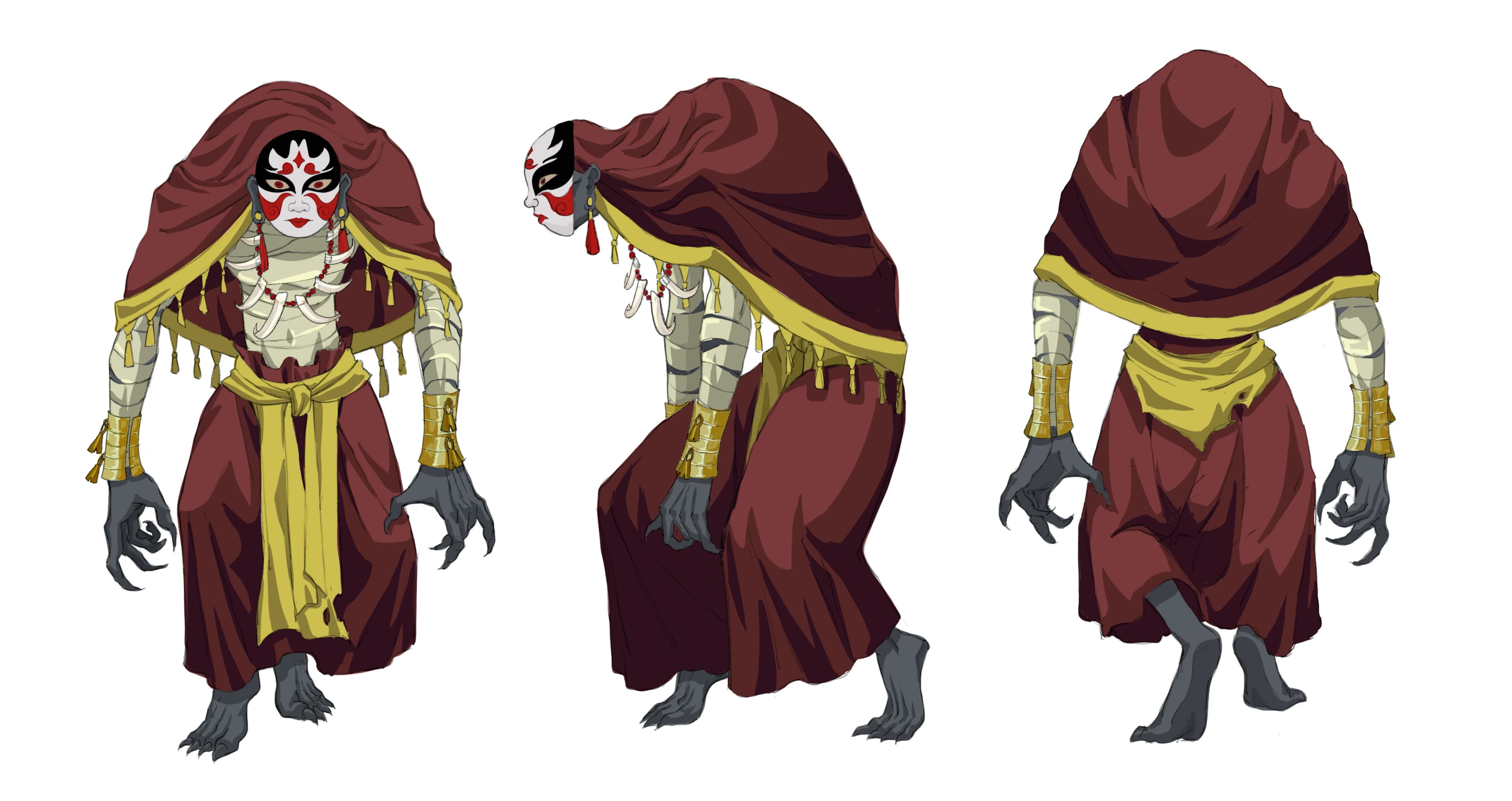 LINH: TRUY HỒN ÂM GIỚI — MA BÀ ĐỒNG character design