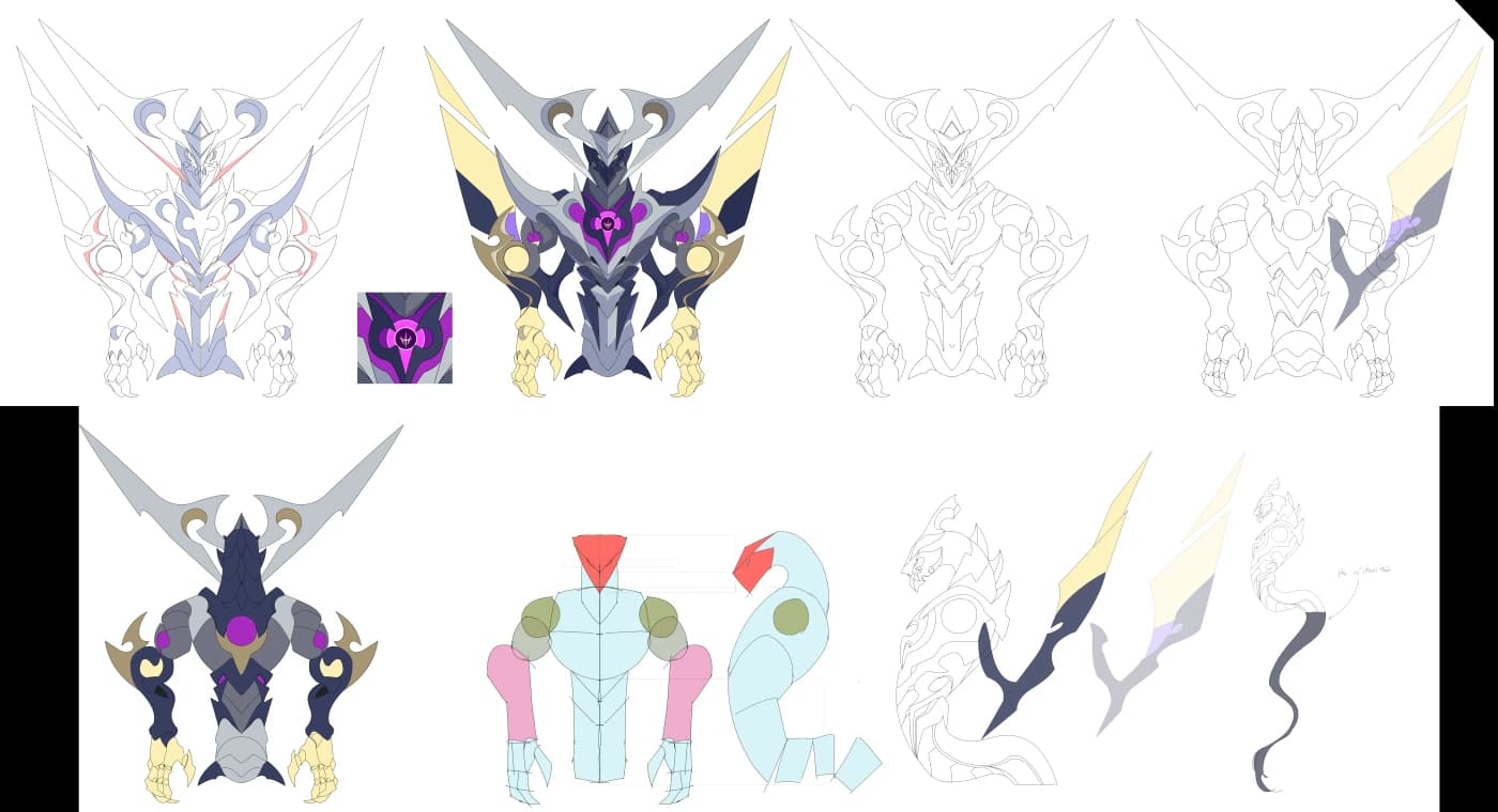 TẾT LIÊN QUÂN 2026 — TÀ THẦN character design